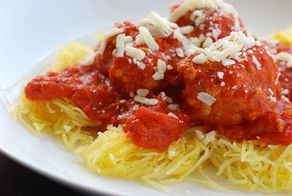 Spaghetti Squash and Meatballs