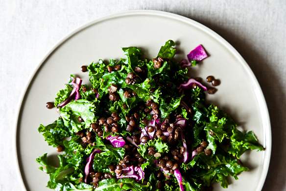 kale salad lentils