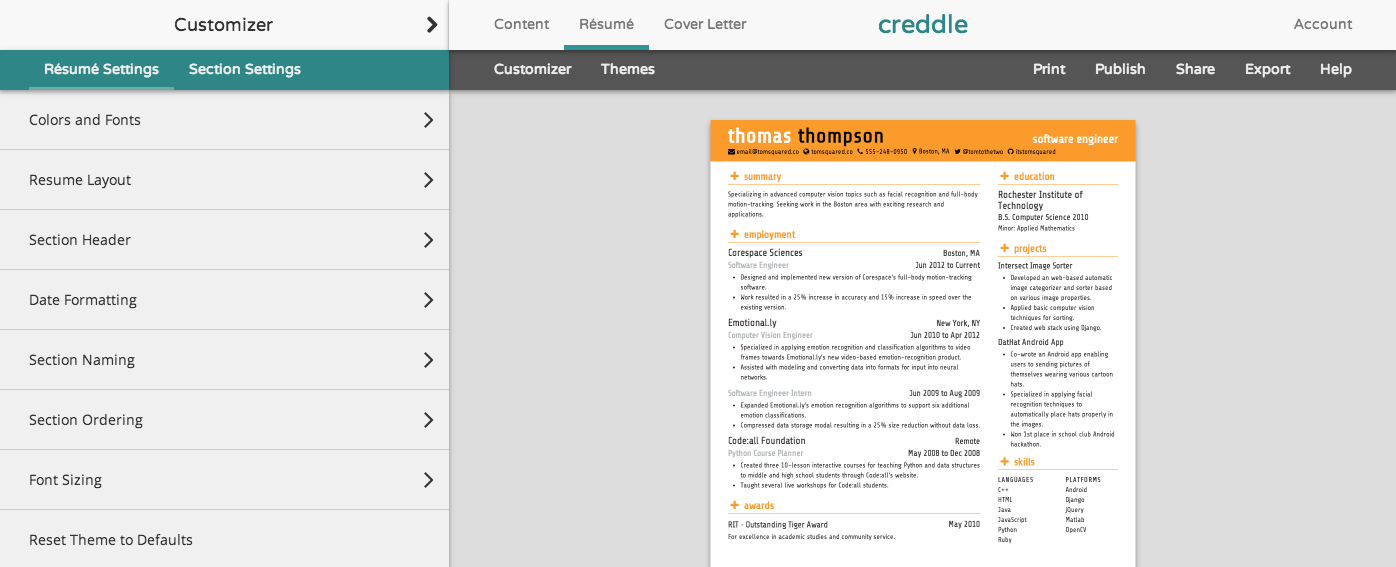 Creddle is a completely free resume-making site that tailor-makes an auto-formatted document from your personal information (enter manually or sync from ... How To Make Digital Resume How To Make Digital Resume Creddle is a completely free resume-making site that tailor-makes an auto-formatted document from your personal information (enter manually or sync from ...