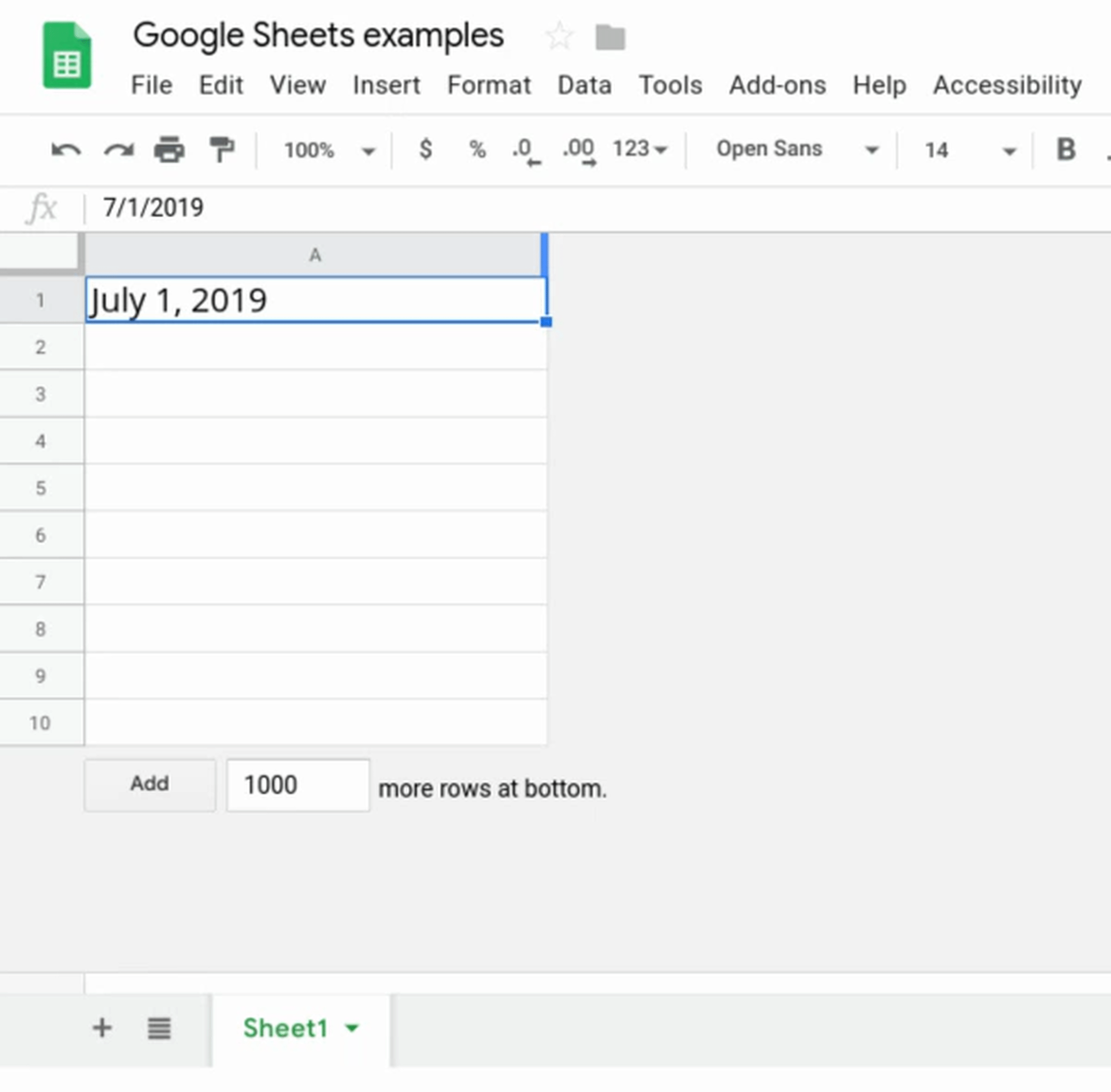 google sheets at work